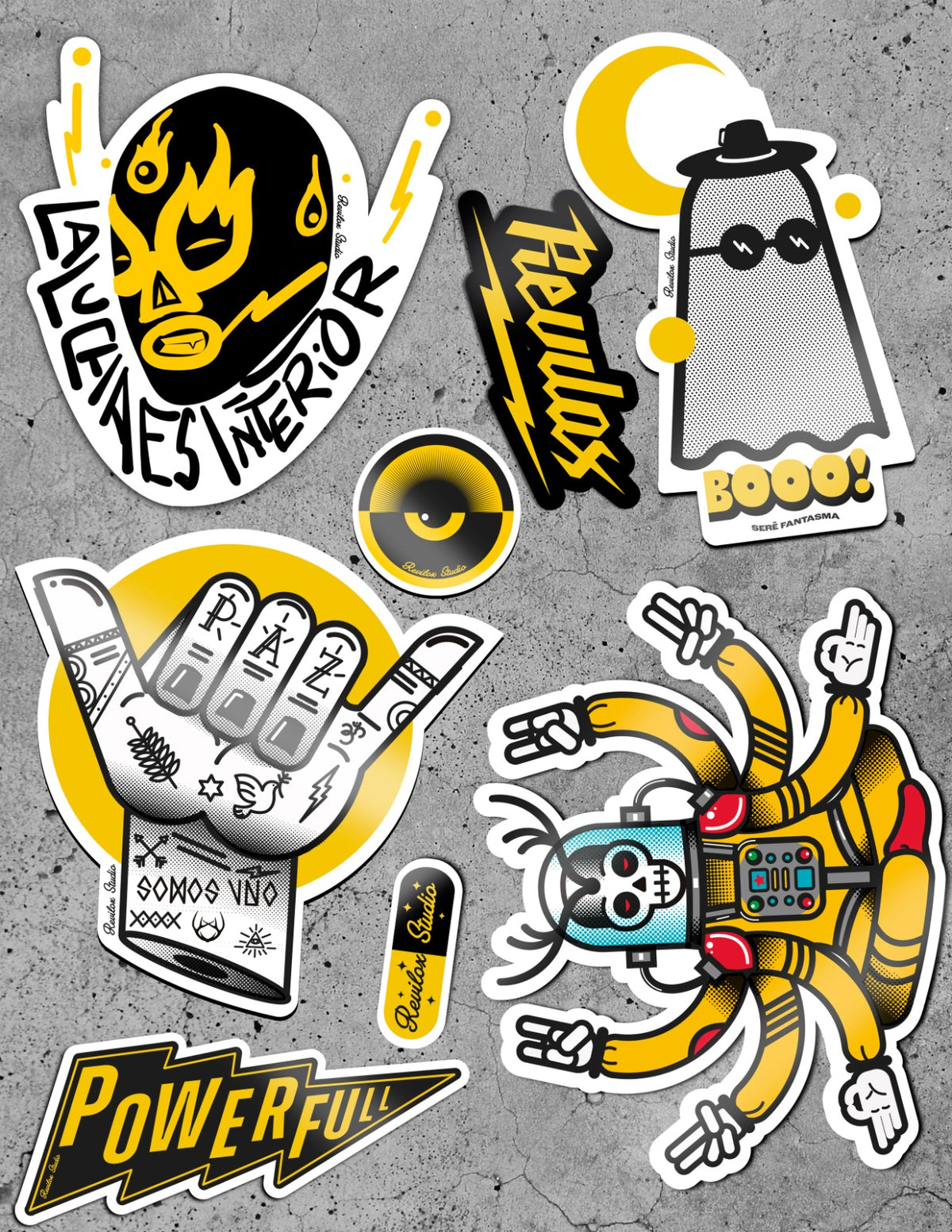 STICKERS REVILOX (set con 8 stickers)