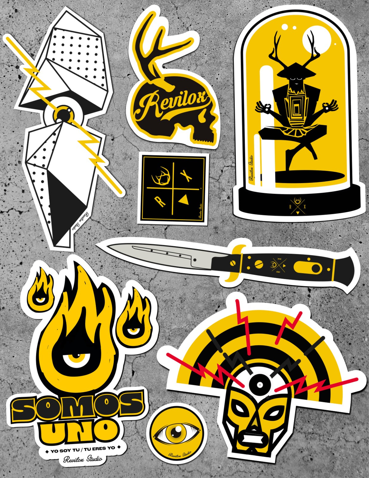 STICKERS REVILOX (set con 8 stickers)