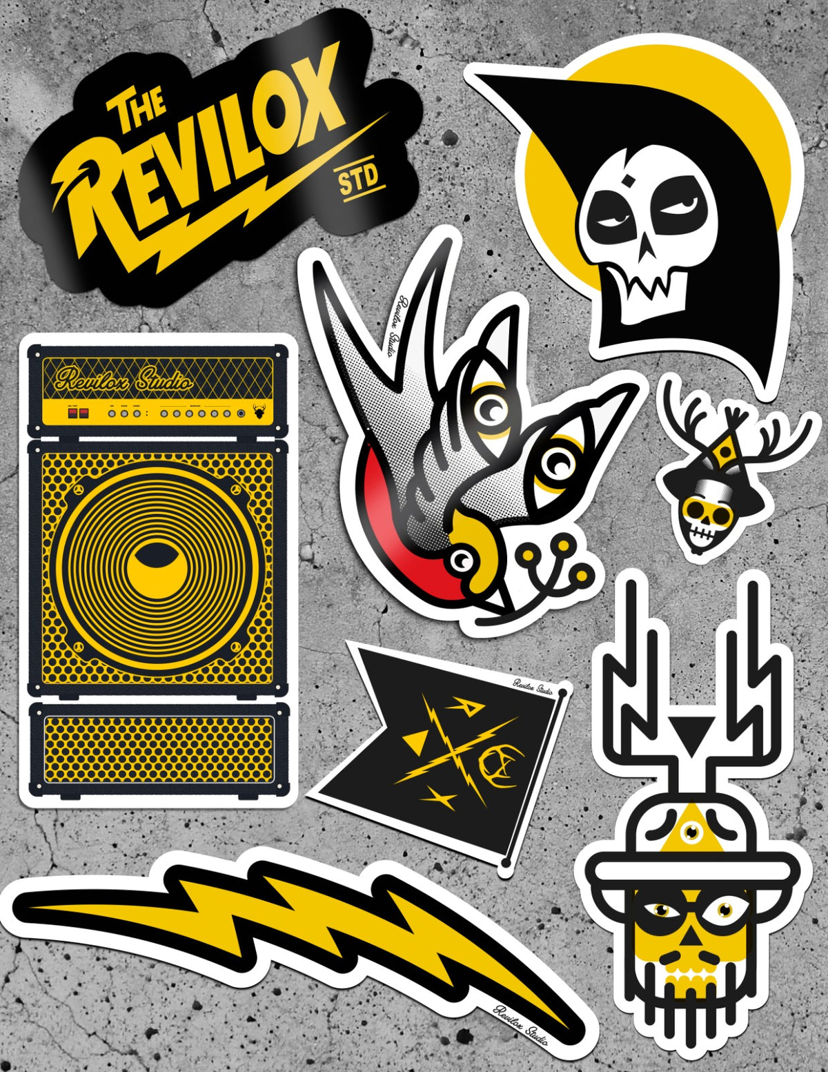 STICKERS REVILOX (set con 8 stickers)